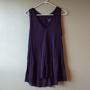 Merona plum colored flowing tank